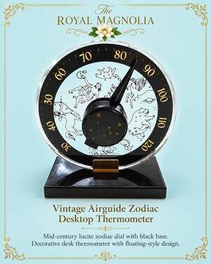 Vintage Airguide Zodiac Desktop Thermometer